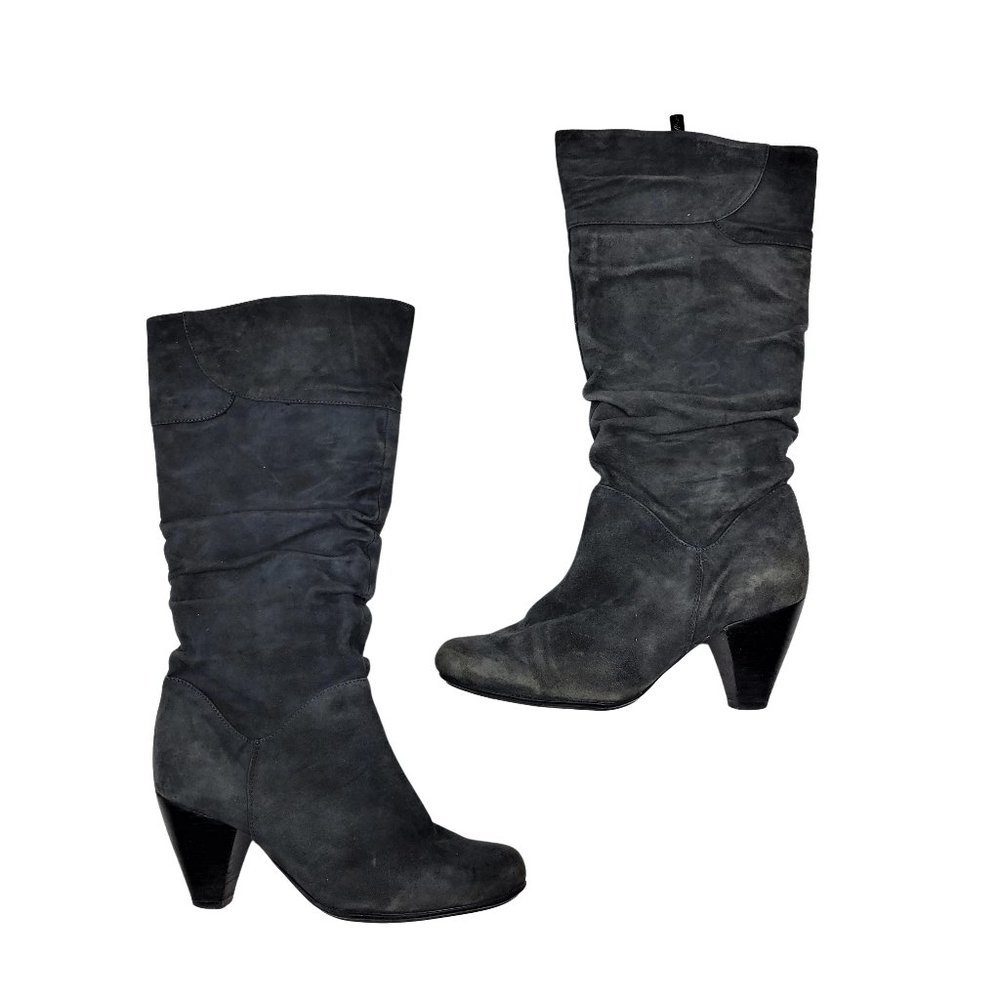(Up To 50% Off SALE) Aqua College Suede Heeled Boots